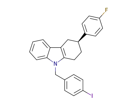 (S)-3-(4-fluorophenyl)-9-(4-iodobenzyl)-2,3,4,9-tetrahydro-1H-carbazole