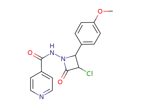 N-[3-Chloro-2-(4-methoxyphenyl)-4-oxoazetidin-1-yl]pyridine-4-carboxamide