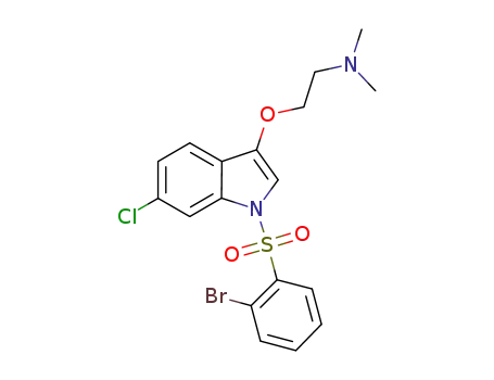 [2-(1-(2'-bromobenzenesulfonyl)-6-chloro-1H-indol-3-yloxy)ethyl]dimethylamine