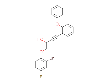 rac-1-(2-bromo-4-fluorophenoxy)-4-(2-phenoxyphenyl)but-3-yn-2-ol