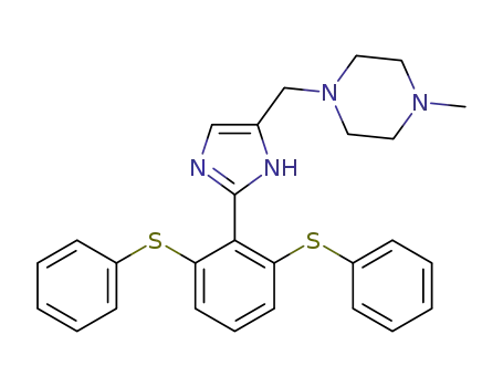Molecular Structure of 1271824-98-6 (1-((2-(2,6-bis(phenylthio)phenyl)-1H-imidazol-5-yl)methyl)-4-methylpiperazine)