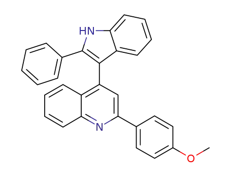 2-(4-methoxyphenyl)-4-(2-phenyl-1H-indol-3-yl)quinoline