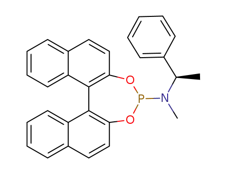 Molecular Structure of 874221-90-6 (R-N-Methyl-N-[(1S)-1-phenylethyl]-Dinaphtho[2,1-d:1',2'-f][1,3,2]dioxaphosphepin-4-aMine)