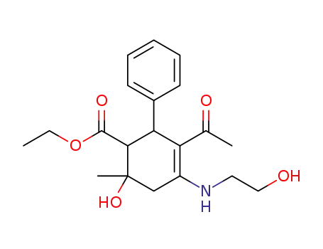 3-phenyl-5-(2-hydroxyethyl)amino-2-ethoxycarbonyl-4-acetyl-1-methyl-4-cyclohexen-1-ol