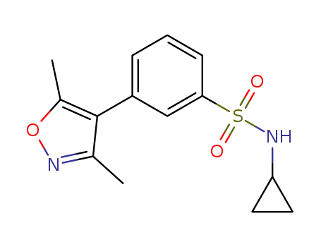 N-cyclopropyl-3-(3,5-dimethyl-4-isoxazolyl)benzenesulfonamide