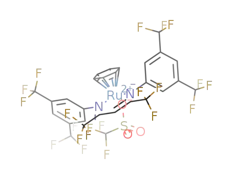 [(η6-C6H6)Ru(OTf)(3,5-(CF3)2C6H3NC(CF3))2CH)]