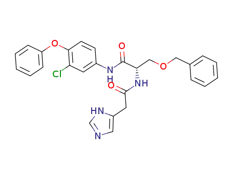 (S)-2-(2-(1H-imidazol-5-yl)acetamido)-3-(benzyloxy)-N-(3-chloro-4-phenoxyphenyl)propanamide