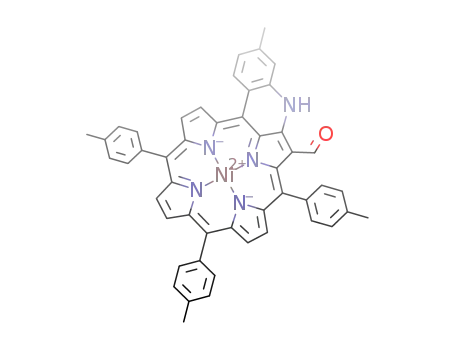 [Ni(C<sub>20</sub>H<sub>6</sub>N<sub>4</sub>(C<sub>6</sub>H<sub>4</sub>CH<sub>3</sub>)3(C<sub>6</sub>H<sub>3</sub>(CH<sub>3</sub>)NH)CHO)]