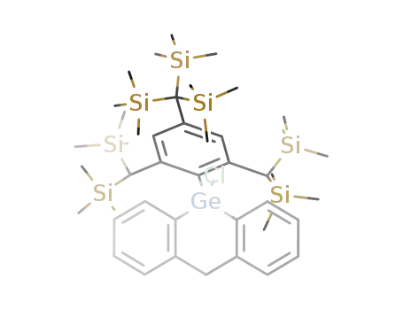 Molecular Structure of 904911-49-5 (CH<sub>2</sub>(C<sub>6</sub>H<sub>4</sub>)2GeClC<sub>6</sub>H<sub>2</sub>(CH(Si(CH<sub>3</sub>)3)2)2C(Si(CH<sub>3</sub>)3)3)