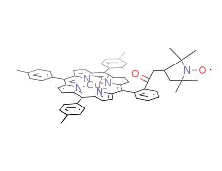 copper 5-(2-((((2,2,5,5-tetramethyl-1-oxypyrrolidin-3-yl)methylene)oxy)carbonyl)phenyl)-10,15,20-tritolylporphyrin