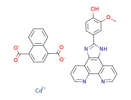 [Cd(4-(1H-imidazo[4,5-f][1,10]phenanthrolin-2-yl)-2-methoxyphenol)(naphthalene-1,4-dicarboxylate)]
