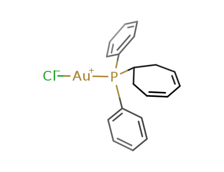 chloro((3,5-cycloheptadienyl)diphenylphosphine)gold(I)