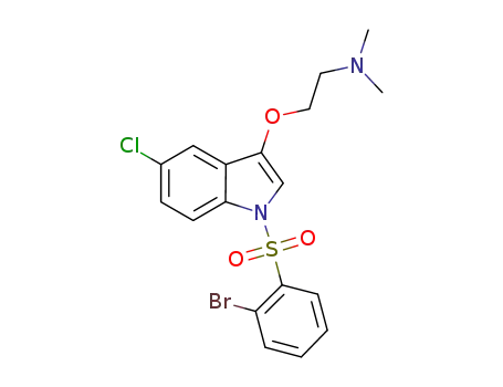 [2-(1-(2'-bromobenzenesulfonyl)-5-chloro-1H-indol-3-yloxy)ethyl]dimethylamine