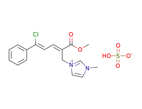 3-((2E,4Z)-5-chloro-2-(methoxycarbonyl)-5-phenylpenta-2,4-dienyl)-1-methyl-1H-imidazol-3-iumhydrogensulfate