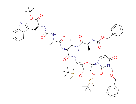 C<sub>64</sub>H<sub>91</sub>N<sub>9</sub>O<sub>14</sub>Si<sub>2</sub>