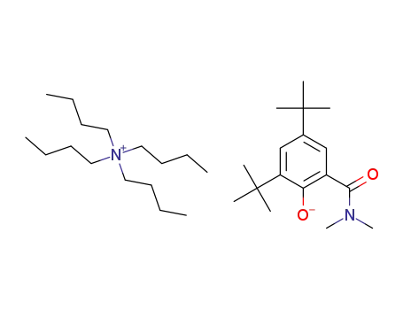 Molecular Structure of 1360554-50-2 (tetrabutylammonium 2,4-di-tert-butyl-6-(dimethylcarbamoyl)phenolate)