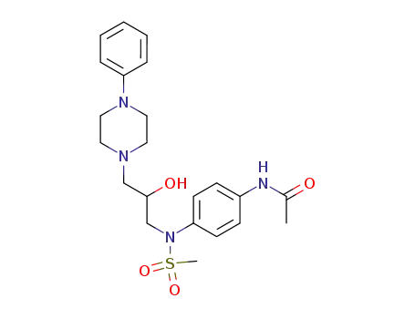 4-Acetylamino-N-[2-hydroxy-3-(4-phenyl-1-piperazinyl)-propyl]-N-methylsulphonyl-aniline