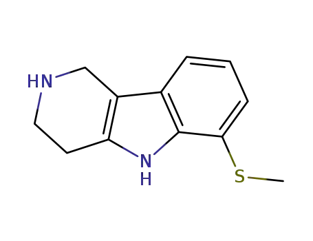 Molecular Structure of 764648-07-9 (6-(methylsulphide)-2,3,4,5-tetrahydro-1H-pyrido[4,3-b]indole)