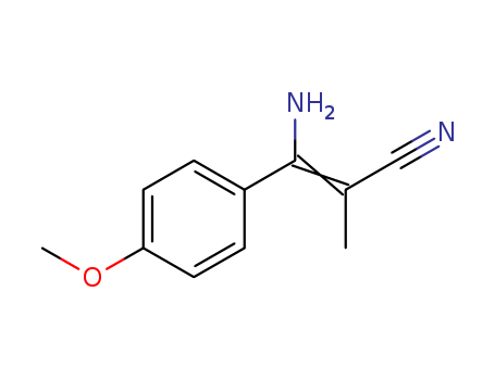 (E)-3-amino-3-(4-methoxyphenyl)-2-methylacrylonitrile