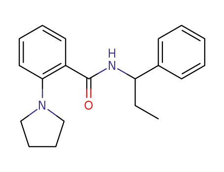 N-(1-phenylpropyl)-2-(pyrrolidin-1-yl)benzamide