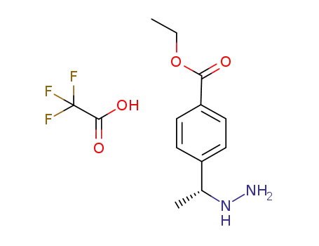Benzoic acid, 4-[(1R)-1-hydrazinoethyl]-, ethyl ester,
mono(trifluoroacetate)
