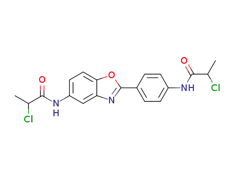 2-chloro-N-(4-(5-(2-chloropropanamido)benzo[d]oxazol-2-yl)phenyl)propanamide