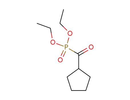 Molecular Structure of 1490-10-4 (diethyl (cyclopentylcarbonyl)phosphonate)