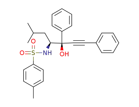 N-((3S,4S)-3-hydroxy-6-methyl-1,3-diphenylhept-1-yn-4-yl)-4-methylbenzenesulfonamide