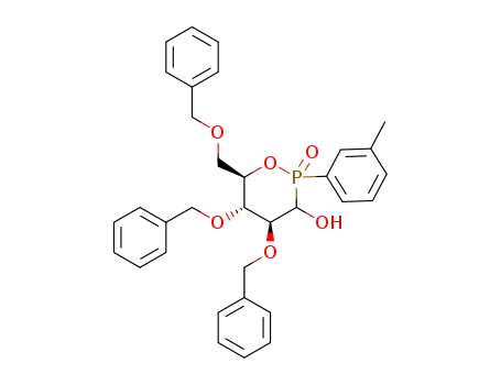 3-hydroxy-4,5-bis-benzyloxy-6-benzyloxymethyl-2-[3-methylphenyl]-2-oxo-2λ5-[1,2]oxaphosphinane
