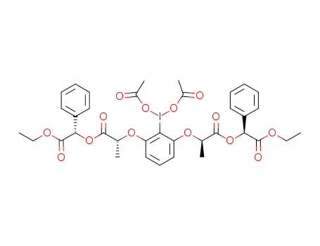 (2R,2'R)-bis[(S)-2-ethoxy-2-oxo-1-phenylethyl]-2,2'-([2-(diacetoxy)iodo-1,3-phenylene]bis(oxy))dipropanoate