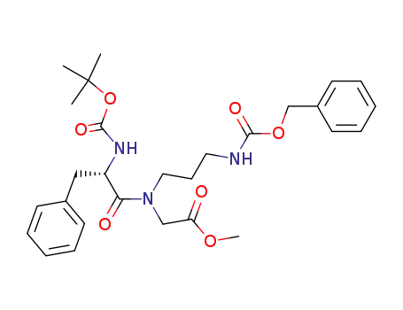[(3-Benzyloxycarbonylamino-propyl)-((S)-2-tert-butoxycarbonylamino-3-phenyl-propionyl)-amino]-acetic acid methyl ester