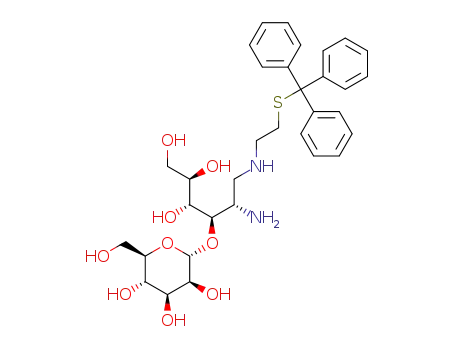 α-D-mannopyranosyl-(1->3)-2-amino-1,2-deoxy-1-(2-triphenylmethylthioeth-2-ylamino)-D-glucitol