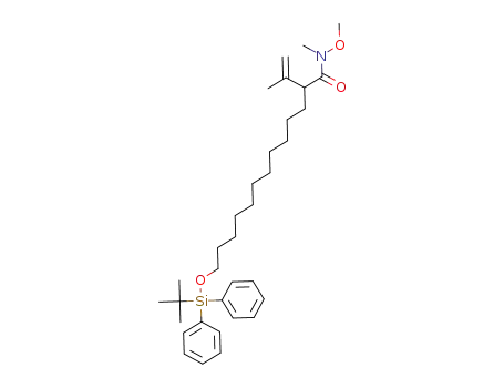 13-(tert-butyldiphenylsilyloxy)-N-methoxy-N-methyl-2-(prop-1-en-2-yl)tridecanamide