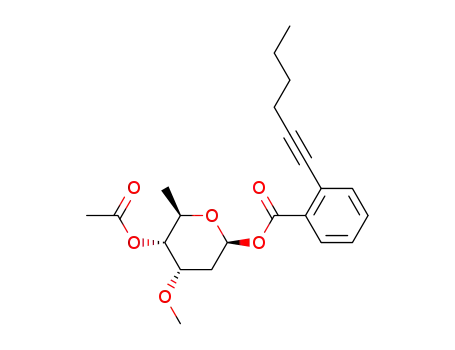 4-O-acetyl-D-cymaropyranosyl ortho-hexynylbenzoate