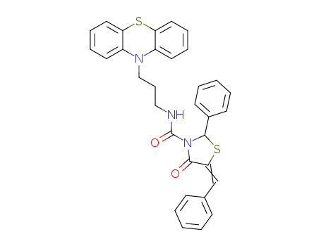 4-oxo-N-[3-(10H-phenothiazin-10-yl)propyl]-2-phenyl-5-(phenylmethylidene)-3-thiazolidinecarboxamide