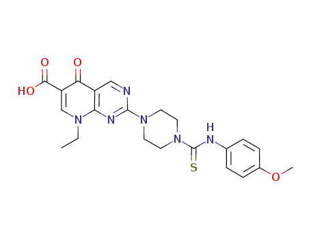 2-(4-{[(4-methoxyphenyl)amino]carbonothioyl}-1-piperazinyl)-8-ethyl-5-oxo-5,8-dihydropyrido[2,3-d]pyrimidine-6-carboxylic acid