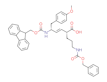 (2R,5R,3E)-2-{3-[N-[(benzyloxy)carbonyl]amino]propyl}-5-{N-[(9-fluorenylmethoxy)carbonyl]amino}-6-(4-methoxyphenyl)-hex-3-enoic acid