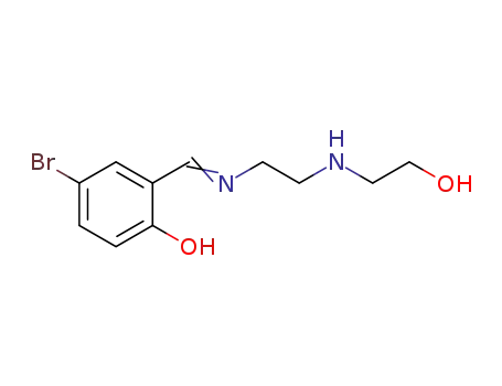 Molecular Structure of 1395880-19-9 (4-bromo-2-[(2-(2-hydroxyethylamino)ethylimino)methyl]phenol)