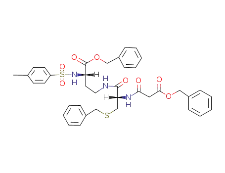 N<sup>2</sup>-tosyl-N<sup>4</sup>-(N-benzylmalonyl-S-benzyl-D-cysteinyl)-L-2,4-diaminobutyric acid benzyl ester