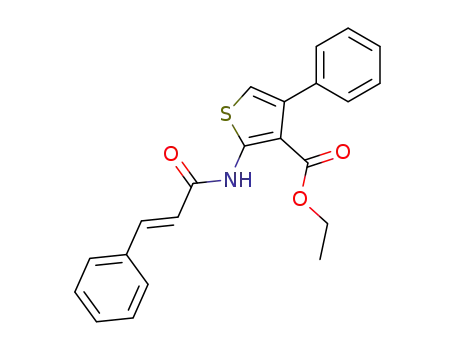 ethyl 4-phenyl-2-[[(E)-3-phenylprop-2-enoyl]amino]thiophene-3-carboxylate