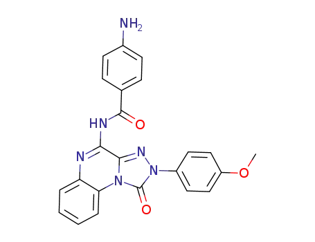 Molecular Structure of 1359959-42-4 (4-amino-N-[2-(4-methoxyphenyl)-1-oxo-1H,2H-[1,2,4]triazolo[4,3-a]quinoxalin-4-yl]benzamide)