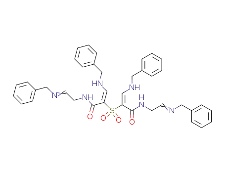 (E)-3-Benzylamino-2-((E)-2-benzylamino-1-{2-[(E)-benzylimino]-ethylcarbamoyl}-ethenesulfonyl)-N-{2-[(Z)-benzylimino]-ethyl}-acrylamide