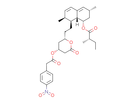 (S)-2-Methyl-butyric acid (1S,3R,7S,8S,8aR)-3,7-dimethyl-8-(2-{(2S,4R)-4-[2-(4-nitro-phenyl)-acetoxy]-6-oxo-tetrahydro-pyran-2-yl}-ethyl)-1,2,3,7,8,8a-hexahydro-naphthalen-1-yl ester