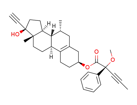 3β-tiboloyl (R)-2-methoxy-2-phenylpent-3-ynoate
