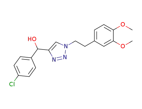 4-((4-chlorophenyl)(hydroxyl)methyl)-1-(3,4-dimethoxyphenethyl)-1H-1,2,3-triazole