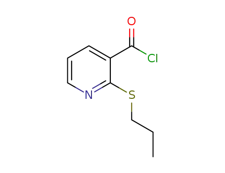 Molecular Structure of 175135-24-7 (2-(PROPYLTHIO)PYRIDINE-3-CARBONYL CHLORIDE)
