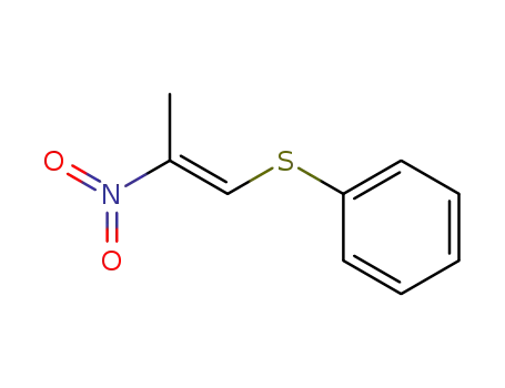 Benzene, [(2-nitro-1-propenyl)thio]-, (E)-