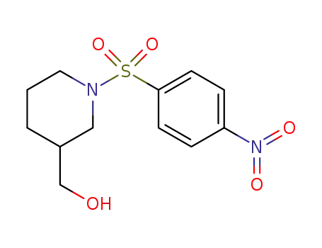 Molecular Structure of 349098-92-6 ({1-[(4-Nitrophenyl)sulphonyl]piperidin-3-yl}methanol)