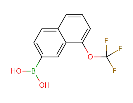 Molecular Structure of 870822-76-7 (Boronic acid, [8-(trifluoromethoxy)-2-naphthalenyl]- (9CI))