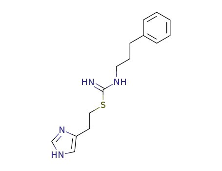 Molecular Structure of 145231-27-2 (S-<2-(4(5)-imidazolyl)ethyl>-N-(3-phenylpropyl)isothiourea)